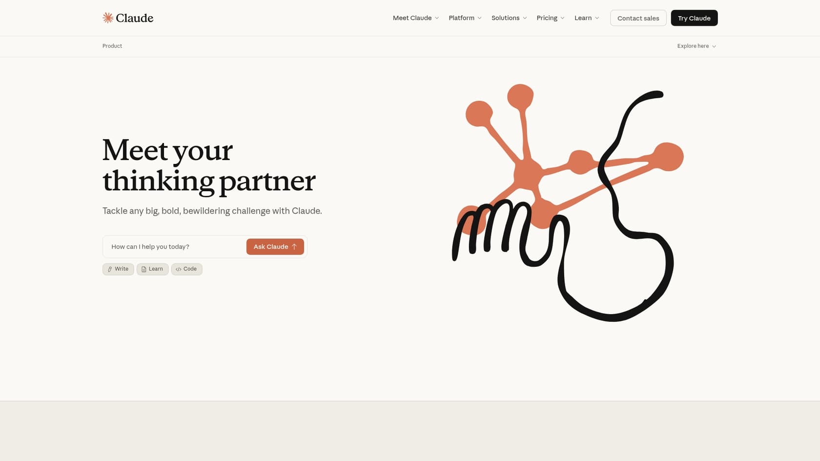 A screenshot of the Claude Code landing page, which is essential for a proper Claude Code configuration.