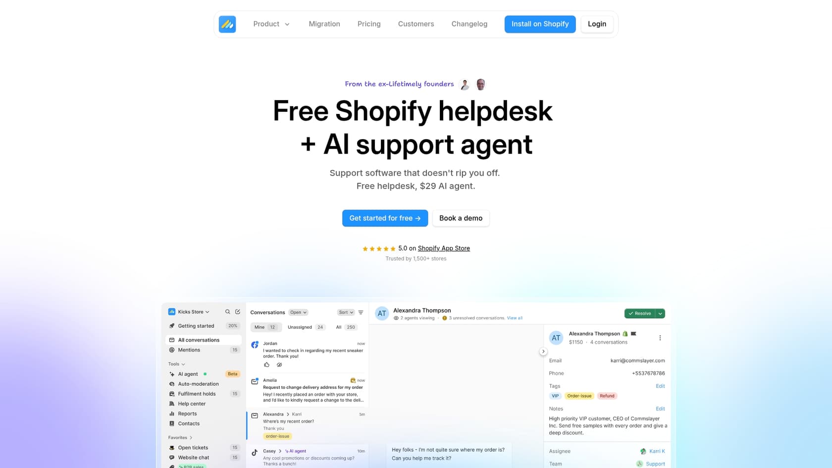 A screenshot of the Commslayer homepage, which is relevant to this complete Commslayer review.