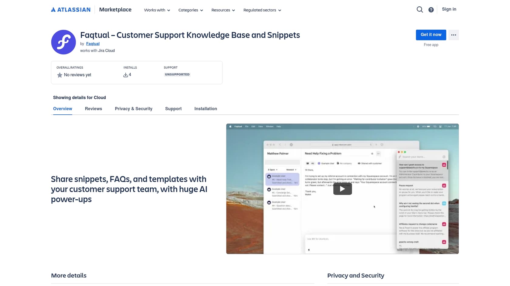 A screenshot of Faqtual