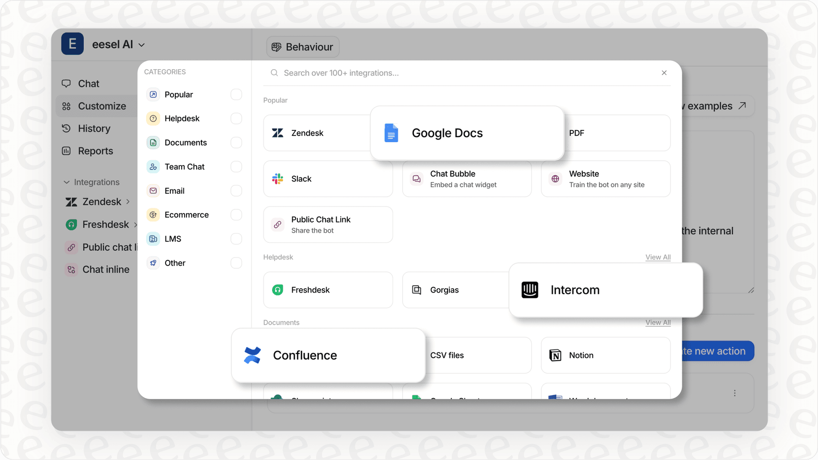 As an alternative to Slack AI, eesel AI has many integration options available.