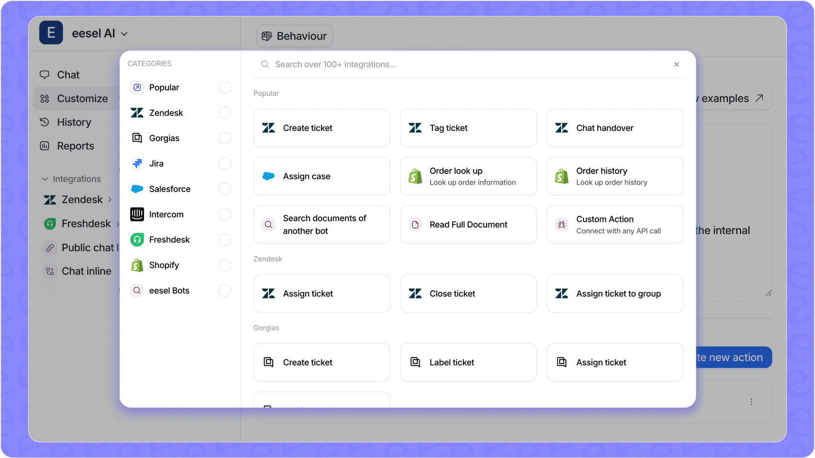 eesel AI supports a wide-array of integrations like Decagon AI 