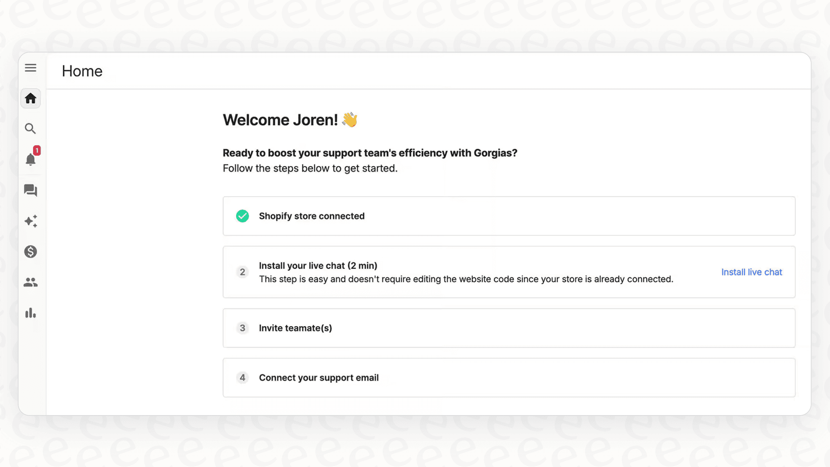 Setting up the rule-based system for a Gorgias chatbot to check delivery status and delay thresholds.