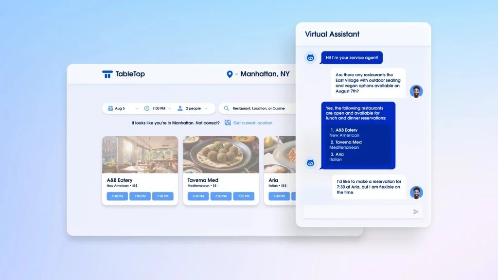Agentforce Service Agent answering a customer in a chat window, as shown in Salesforce's Agentforce materials