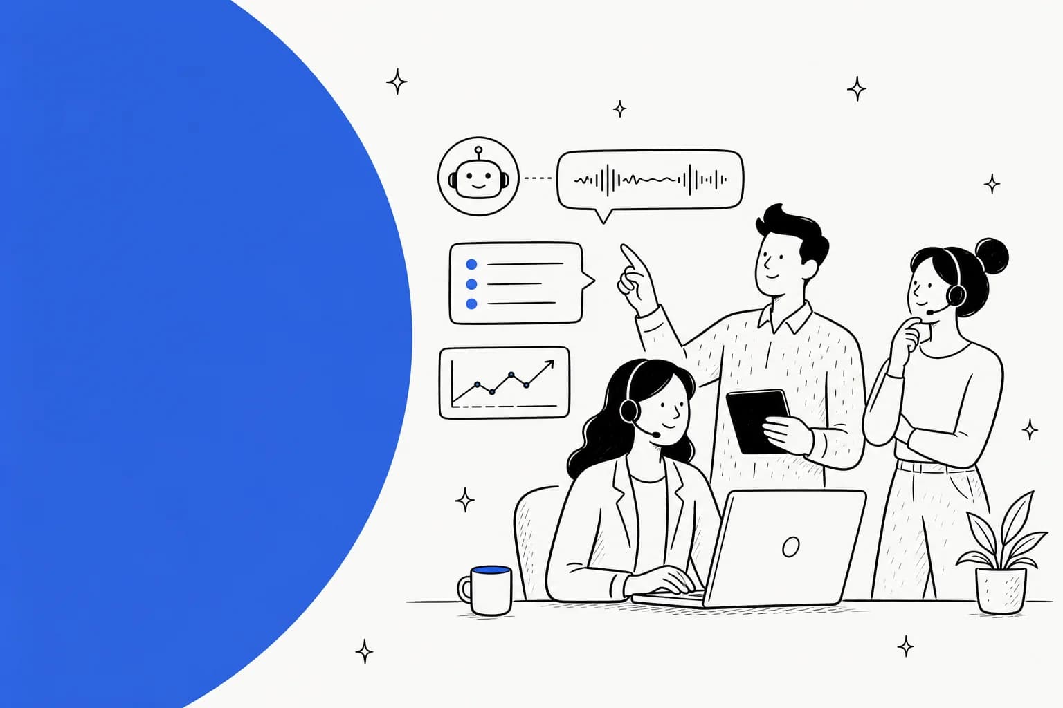 Illustrated banner for a guide to the best Cresta alternatives for AI customer service in 2026