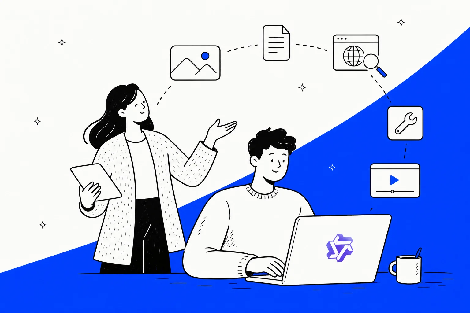 Illustration representing Alibaba's Qwen3.8-Max large language model preview
