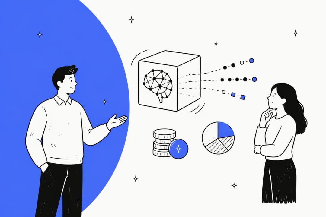 Illustration of DeepSeek V4.1 Flash token pricing with cost meters and a clock