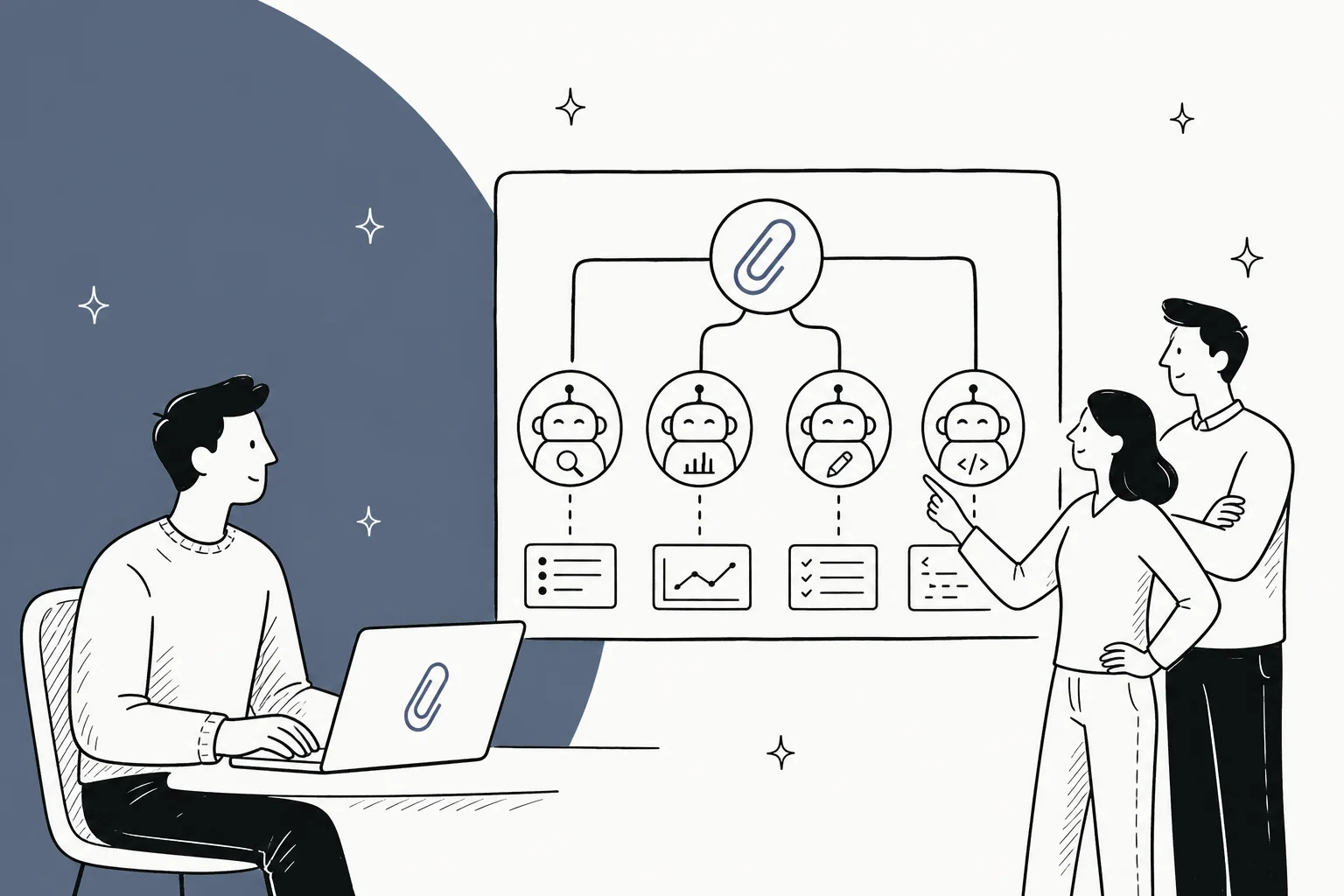 Illustrated hero banner for a hands-on review of Paperclip, the open-source AI agent control plane