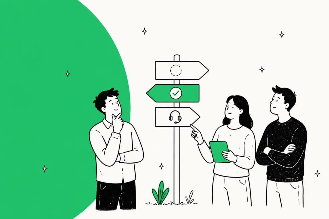 Illustration of a hidden free plan behind a helpdesk pricing page