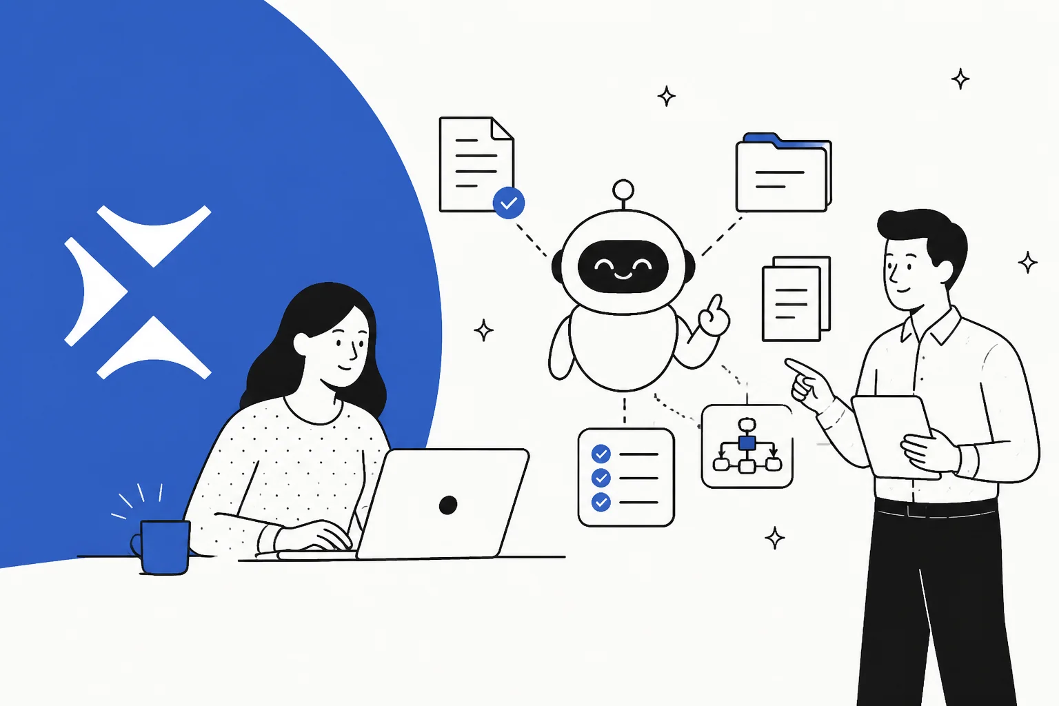 Illustrated hero banner for a guide to the Cassidy AI agent and workflow platform