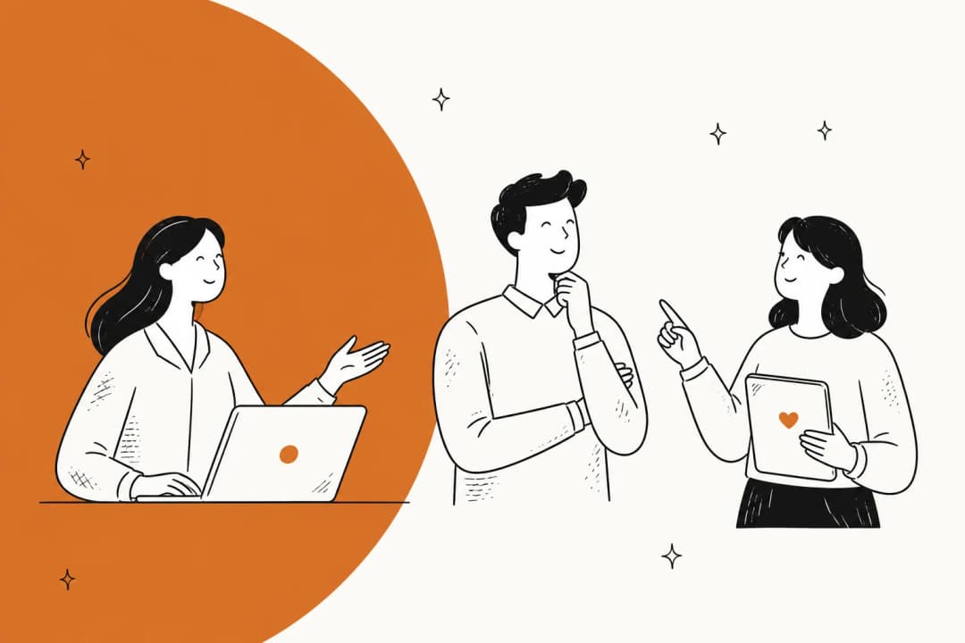 Illustration comparing client services and customer success as two support-org roles