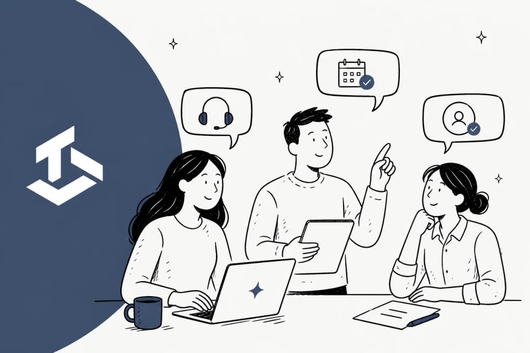 Illustrated hero banner for a roundup of Teammates.ai alternatives for AI customer support
