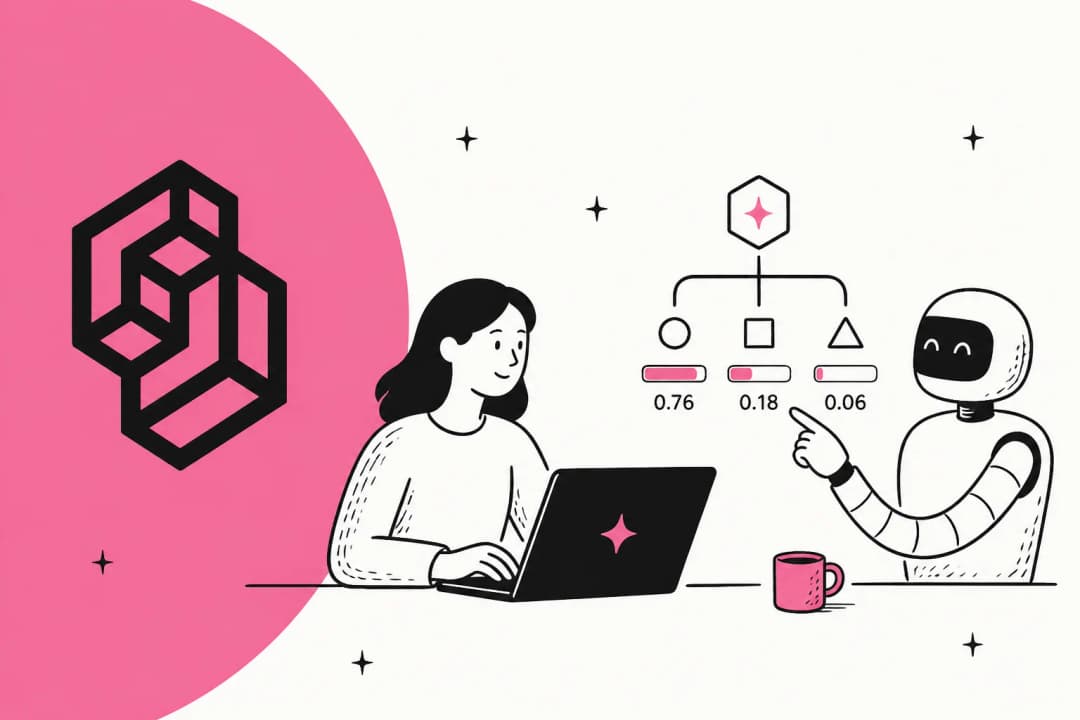 TypeSafe Jev hero banner in rose and off-white, illustrating a fast typed-decision model
