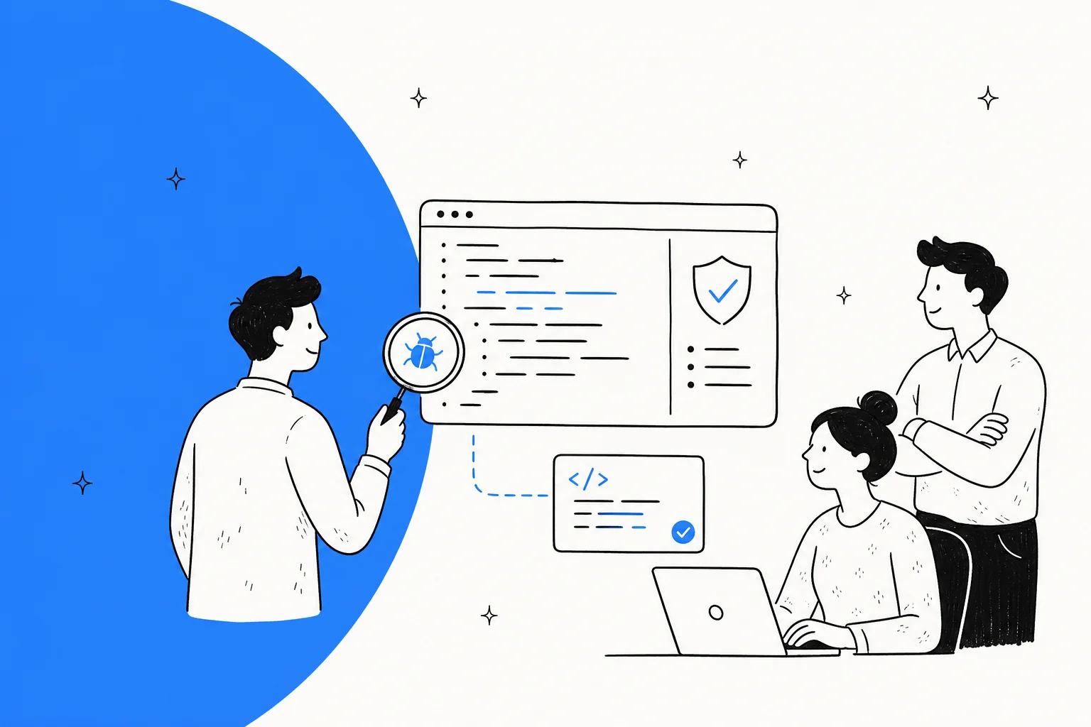 Gemini 3.5 Flash Cyber hero banner on a Google-blue background