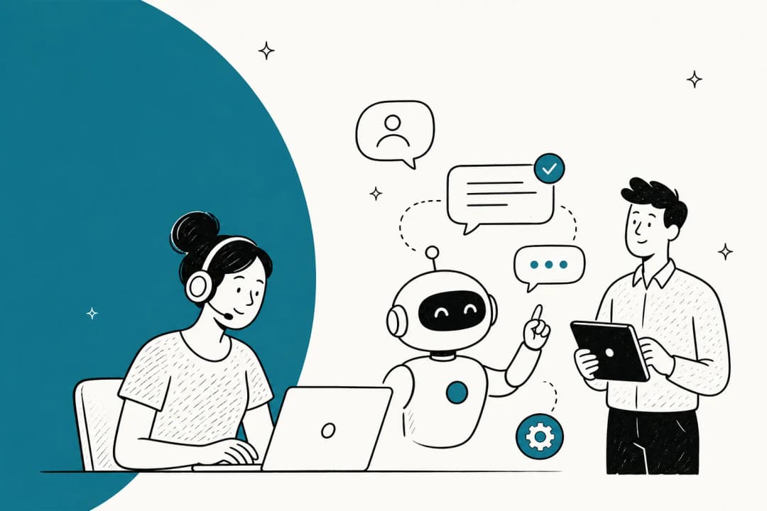 Illustrated hero banner for a 2026 guide to customer service automation software
