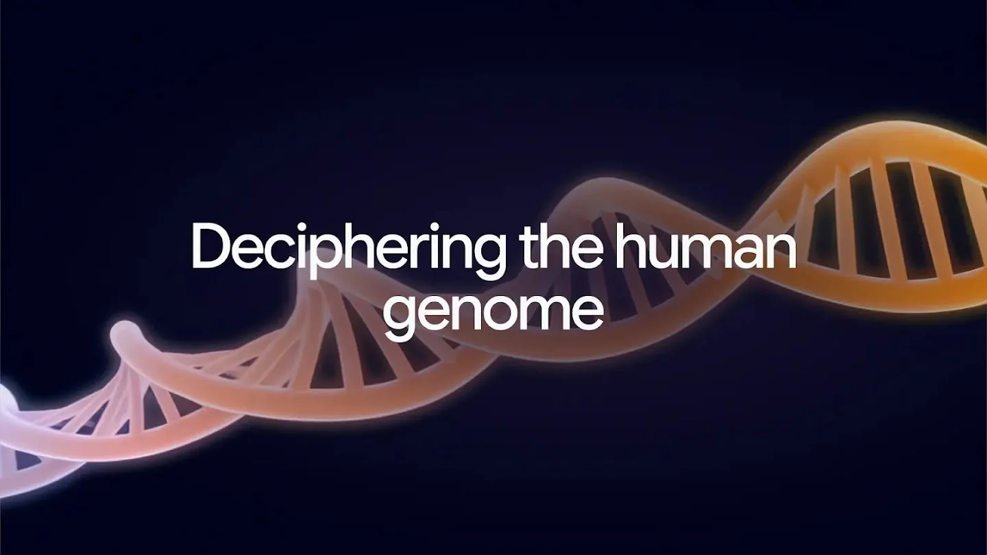 DeepMind's AlphaGenome Atlas announcement visual, as taken from Google DeepMind