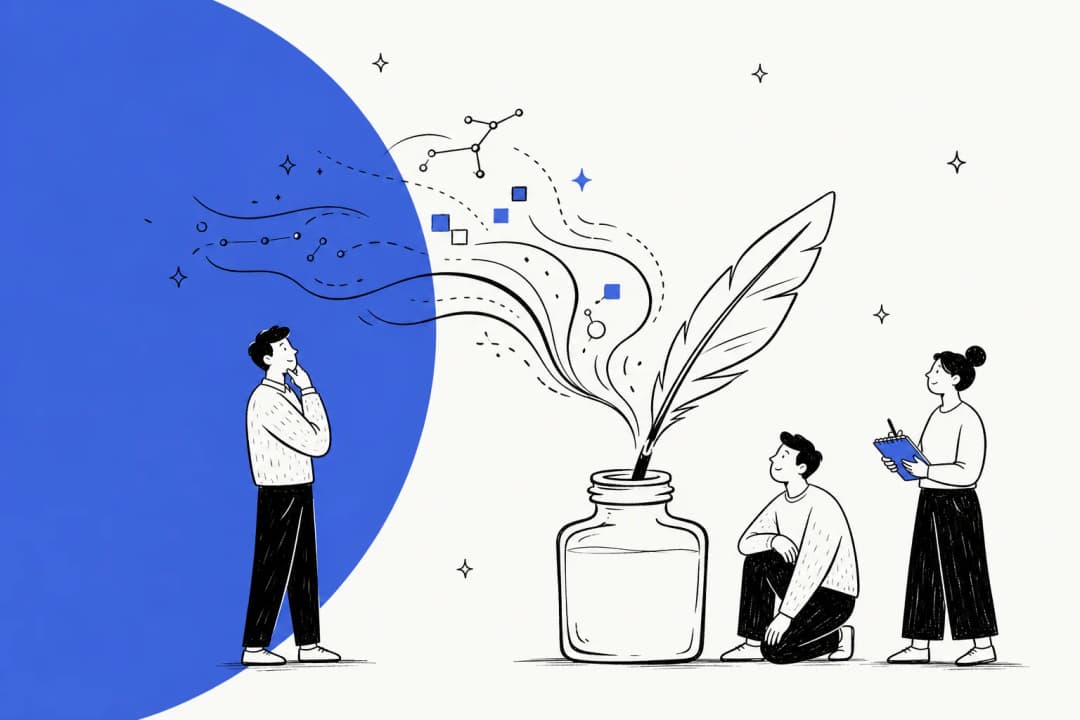 Illustration of Inkling, Thinking Machines Lab's open-weights AI model under review