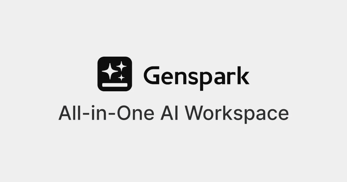 Genspark's all-in-one AI workspace brand card