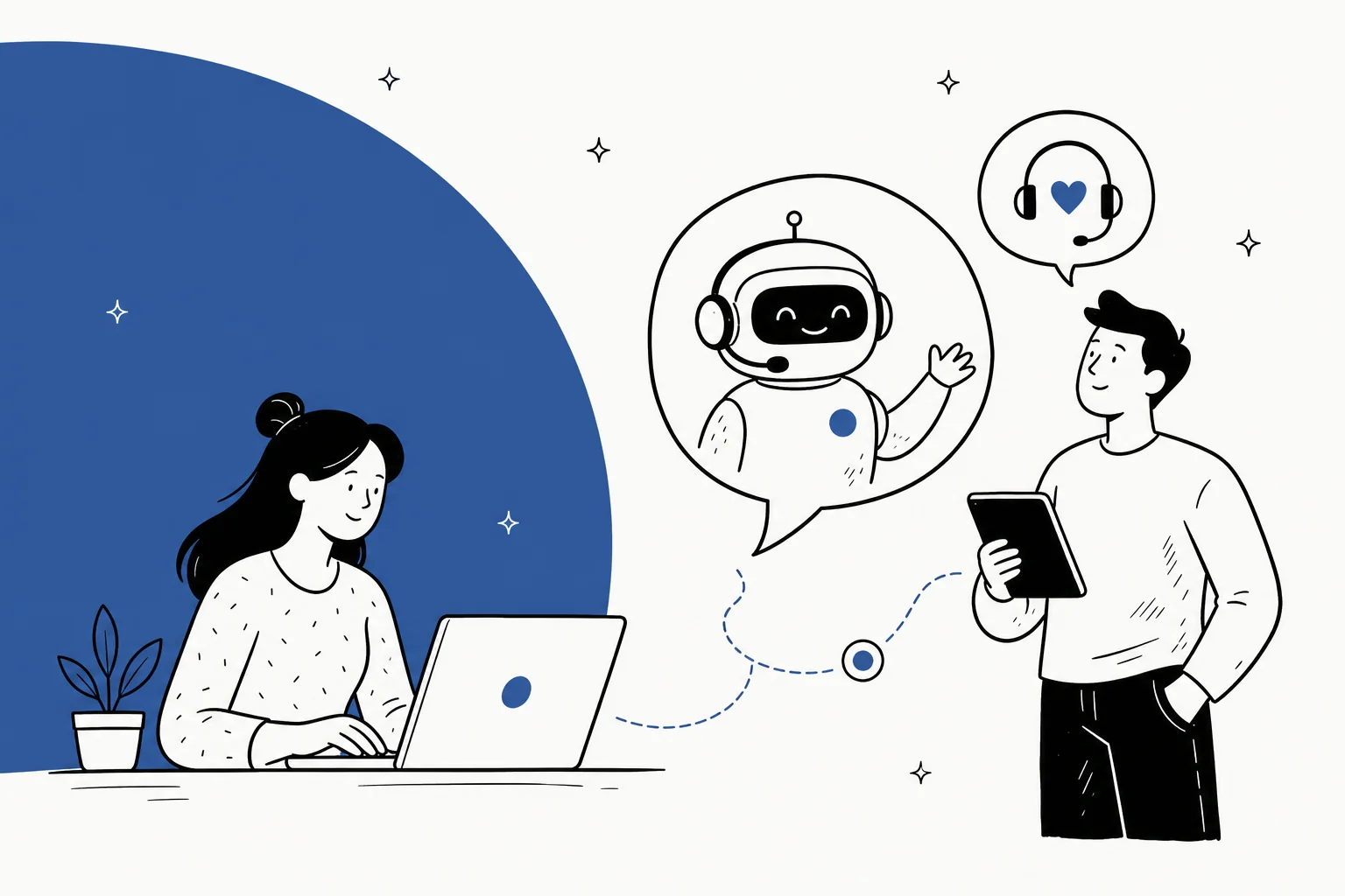 Illustrated hero banner for a guide to the best ZeroClaw alternatives for AI customer support