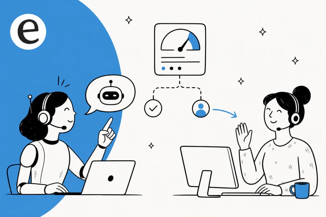 Scattered SaaS knowledge sources unified into one AI knowledge base that answers customers and agents