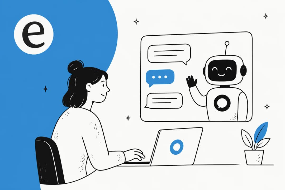 Illustration of a five-step pipeline for setting up AI live chat