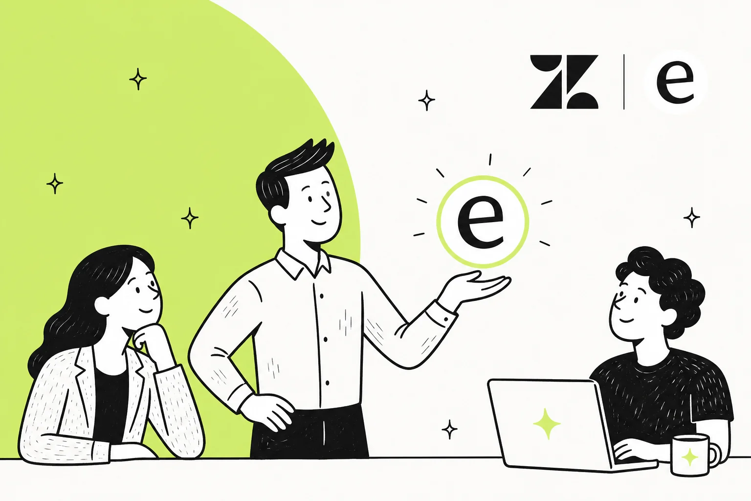 Illustration of a roundup comparing free AI alternatives to Zendesk for customer support