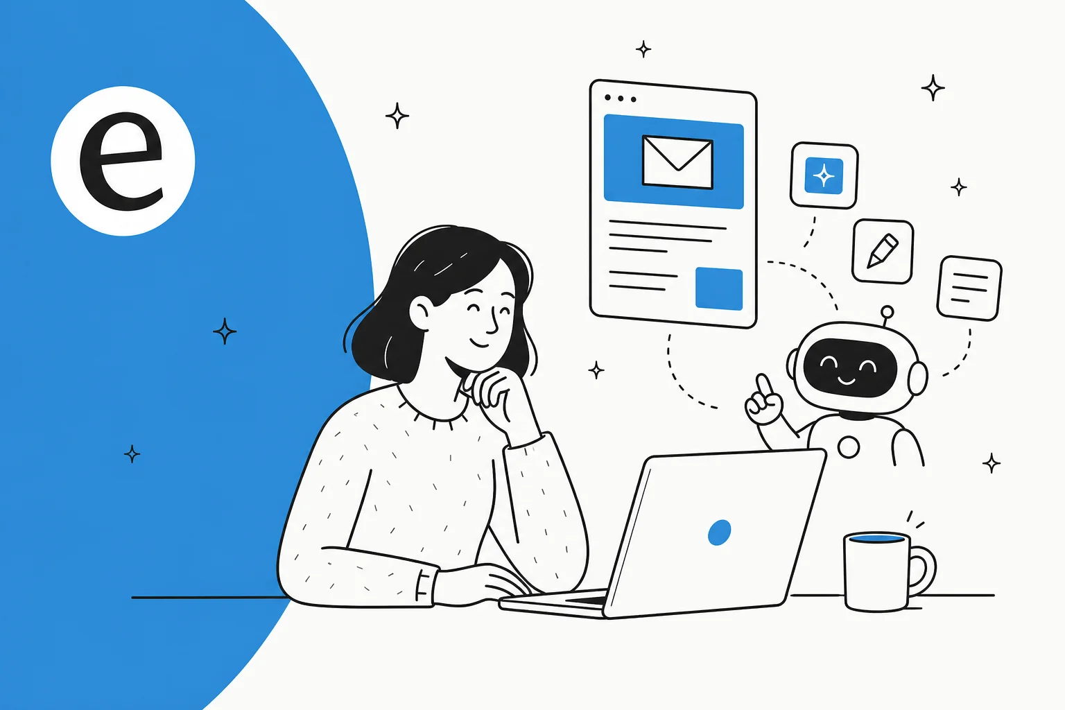 Illustration of the best AI tools for newsletter writing in 2026