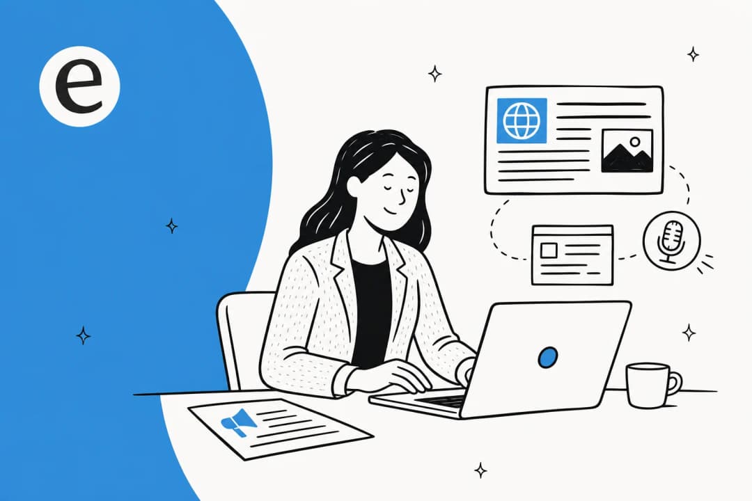 An AI content teammate drafting a B2B SaaS product-announcement press release
