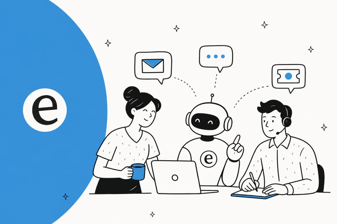 An AI teammate helping a support team answer customer questions across email, chat, and helpdesk tickets