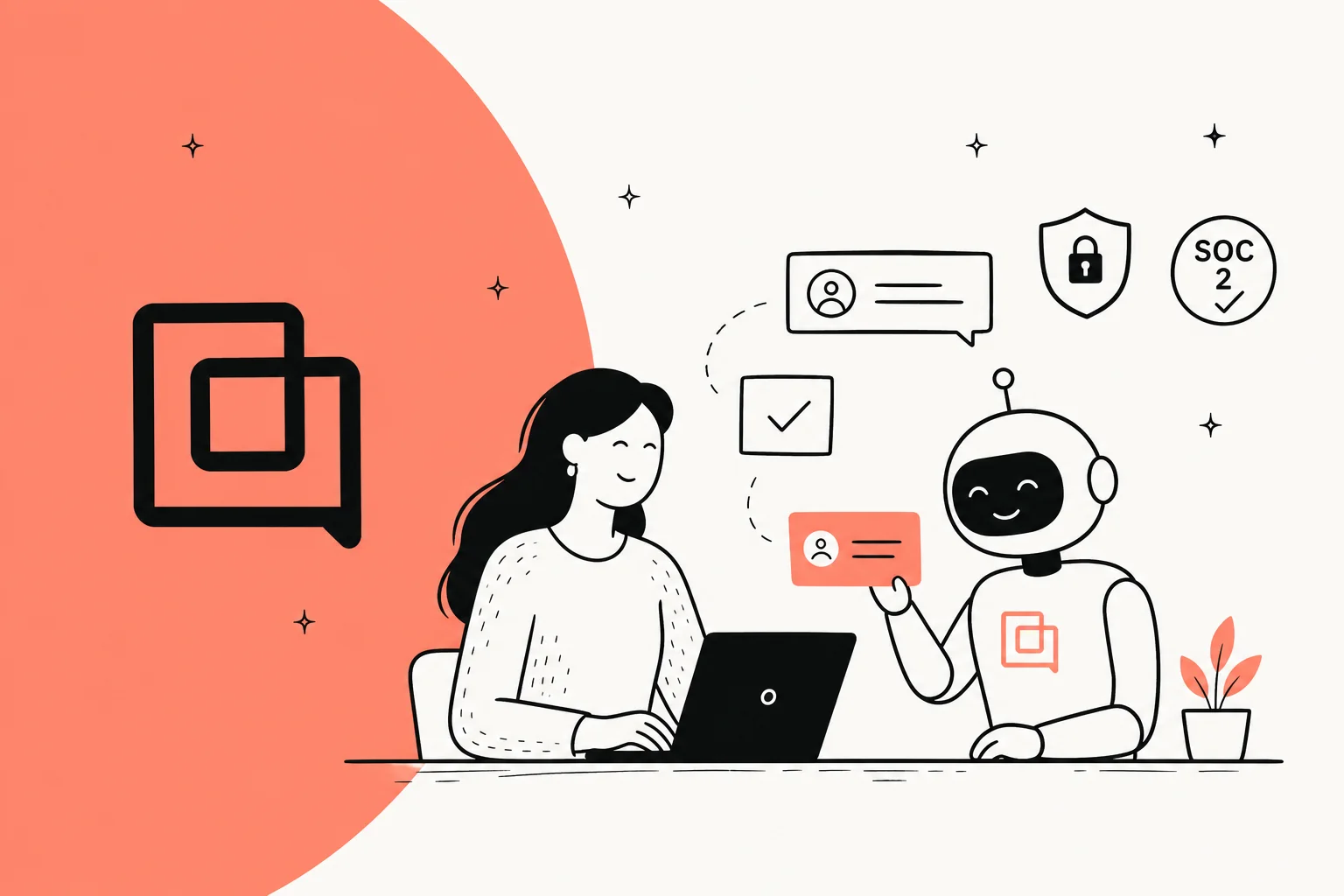 Gorgias SOC 2 and security guide hero illustration