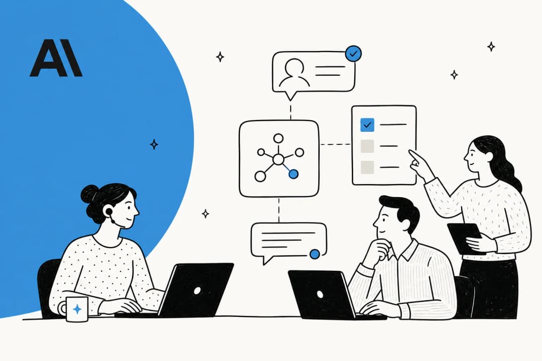 Editorial illustration of Claude Opus 4.8 for business use