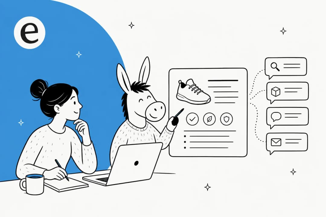 An AI teammate turning real product specs and the questions buyers actually ask into product descriptions that convert