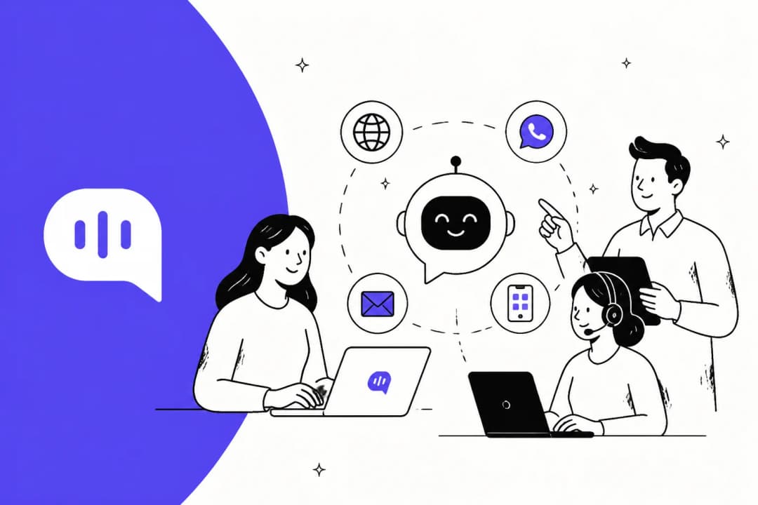 Illustration of Kommunicate AI alternatives for customer support in 2026
