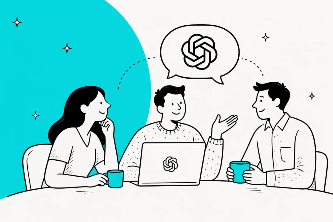 ChatGPT group chat pricing 2026 - illustration showing collaborative AI conversations across plans