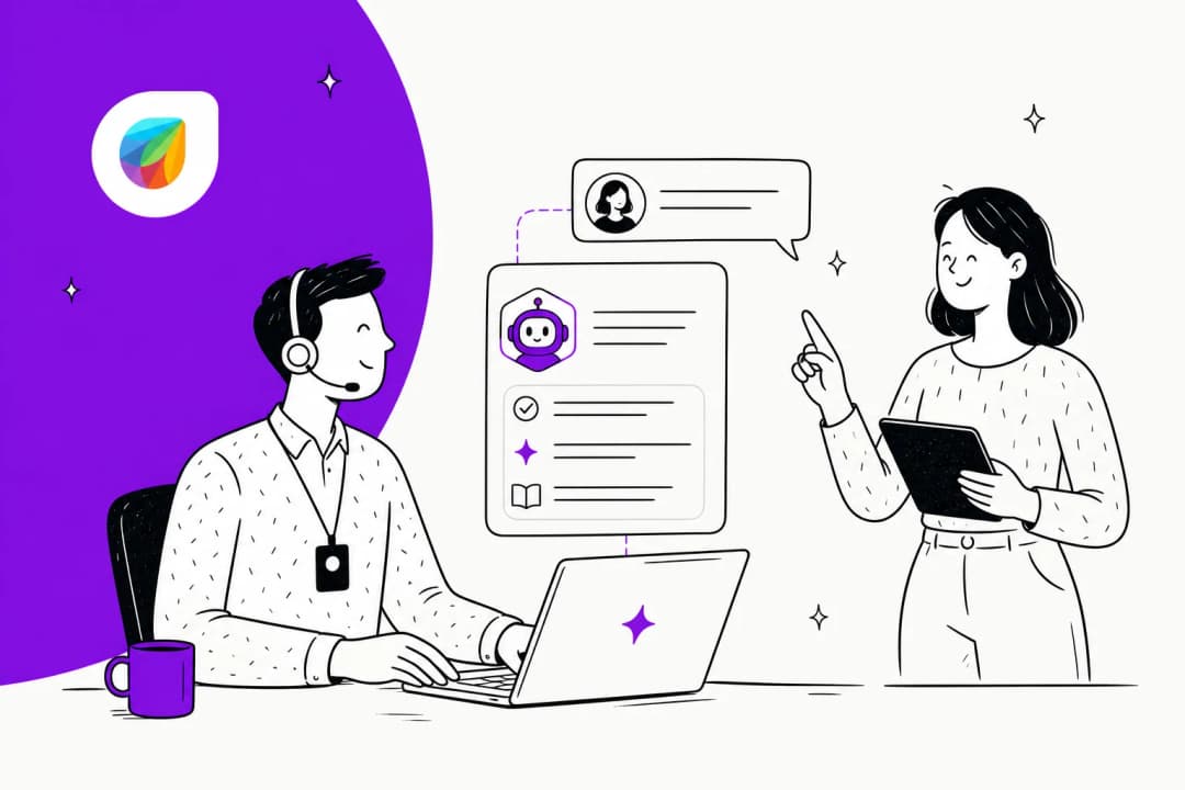 Freshdesk AI agent assist with Freddy Copilot inside the agent workspace