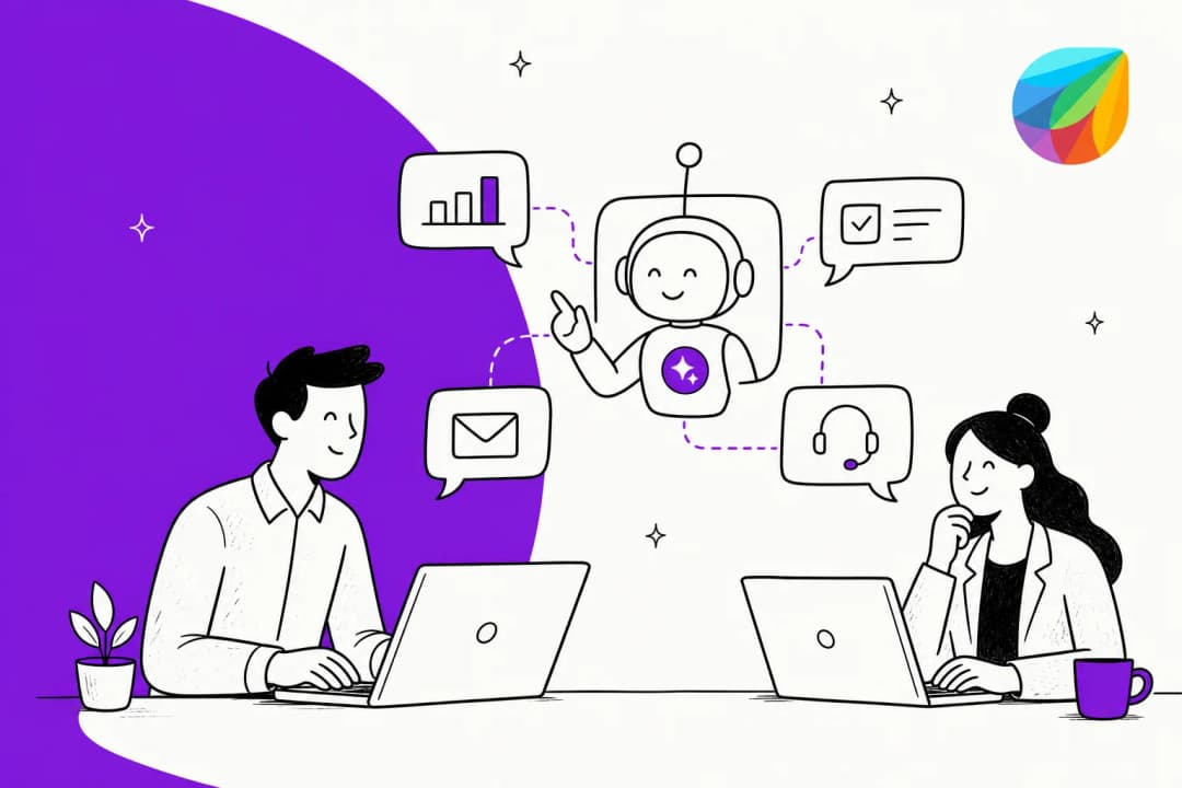 Illustrated hero banner for a roundup of the best AI tools for Freshdesk in 2026