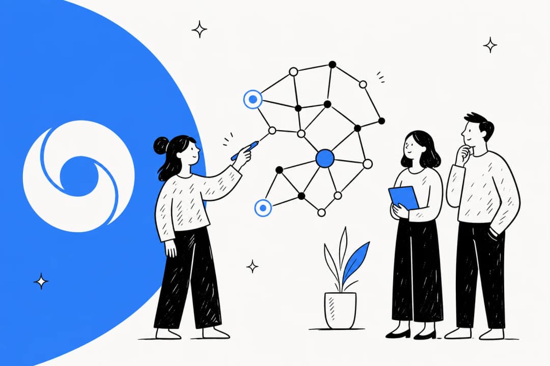Editorial illustration reviewing Nano Banana 2 Lite, Google's fast AI image generation model, in Google blue
