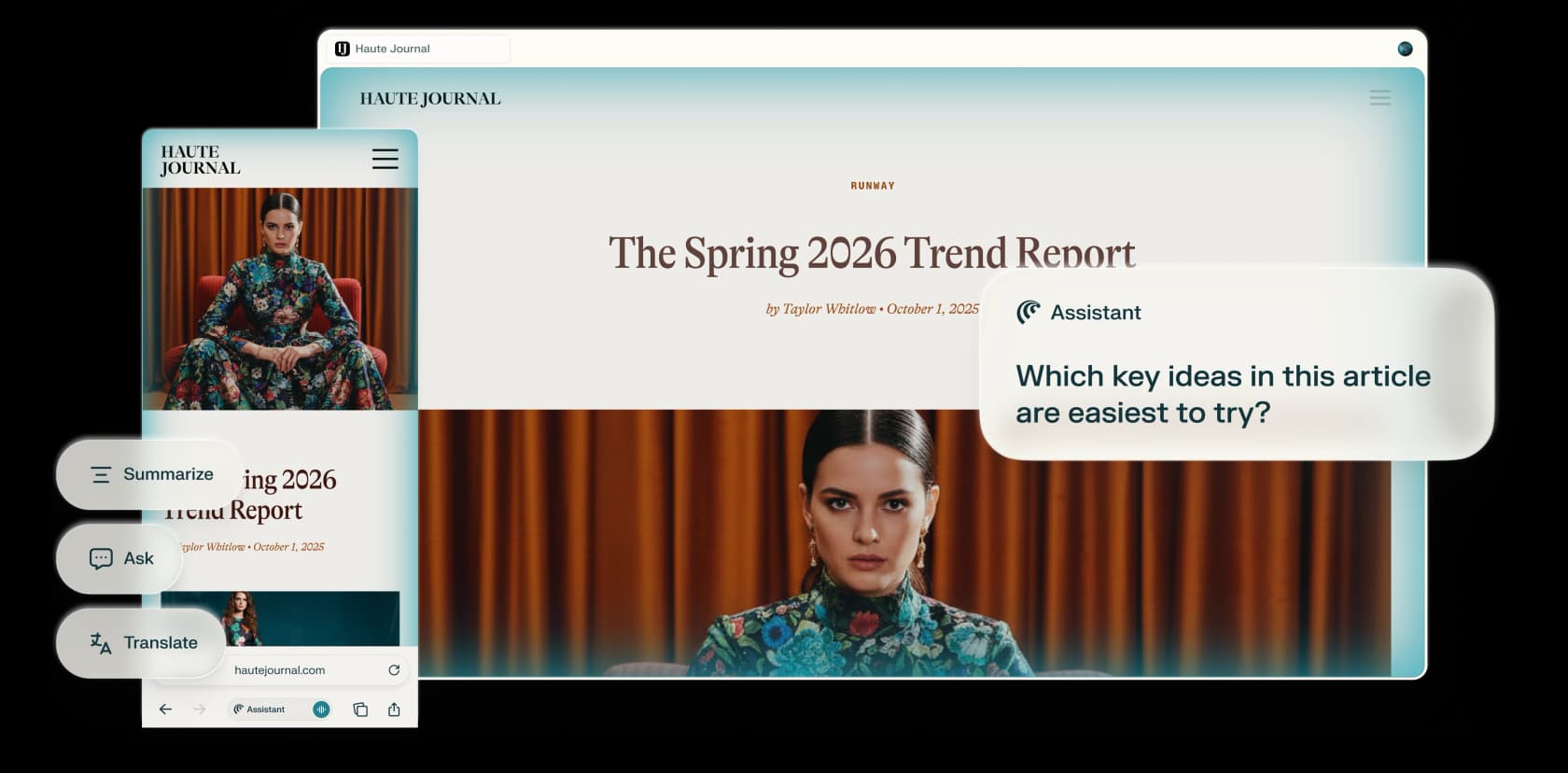 Perplexity Comet, the AI-native web browser, as taken from Perplexity