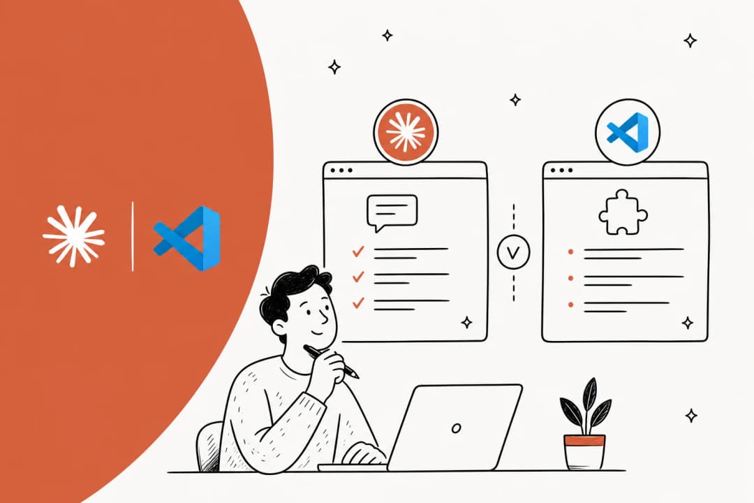 Claude Code VS Code extension hero illustration