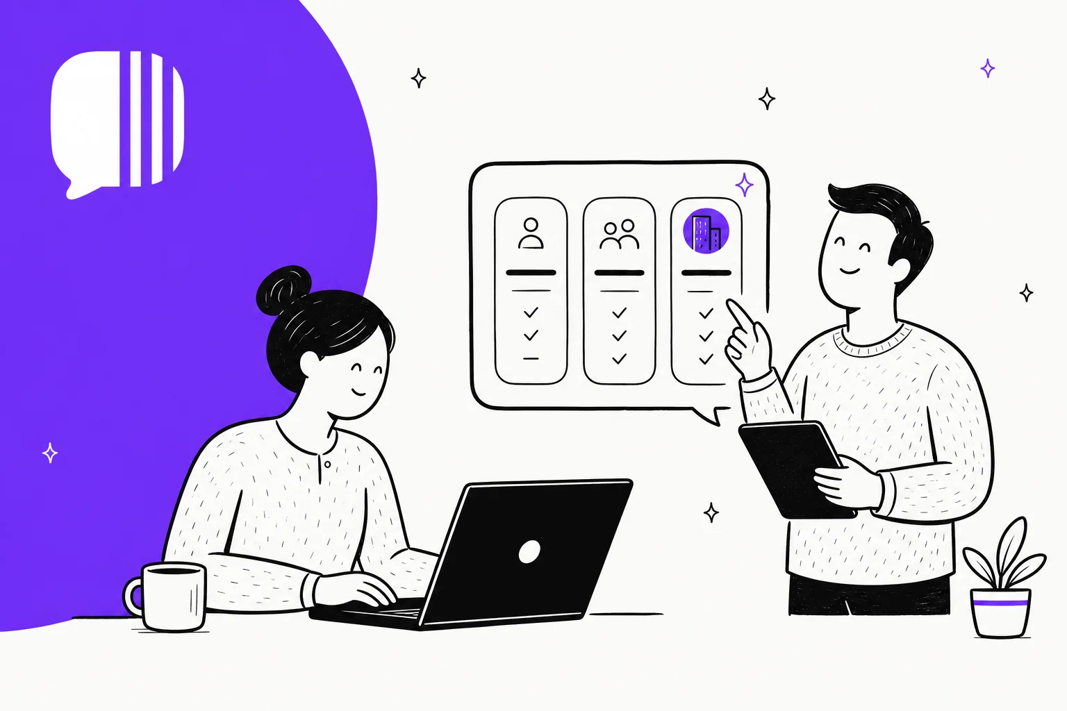 Yuma AI pricing breakdown illustration in Yuma purple