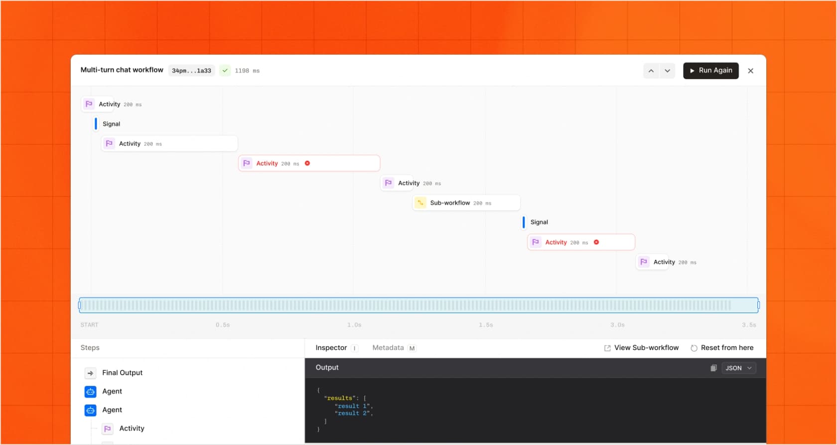 Mistral AI Studio workflow builder interface, as taken from Mistral
