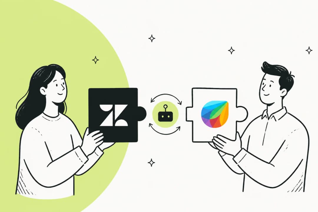 Freshdesk vs Zendesk comparison showing logos and support interface