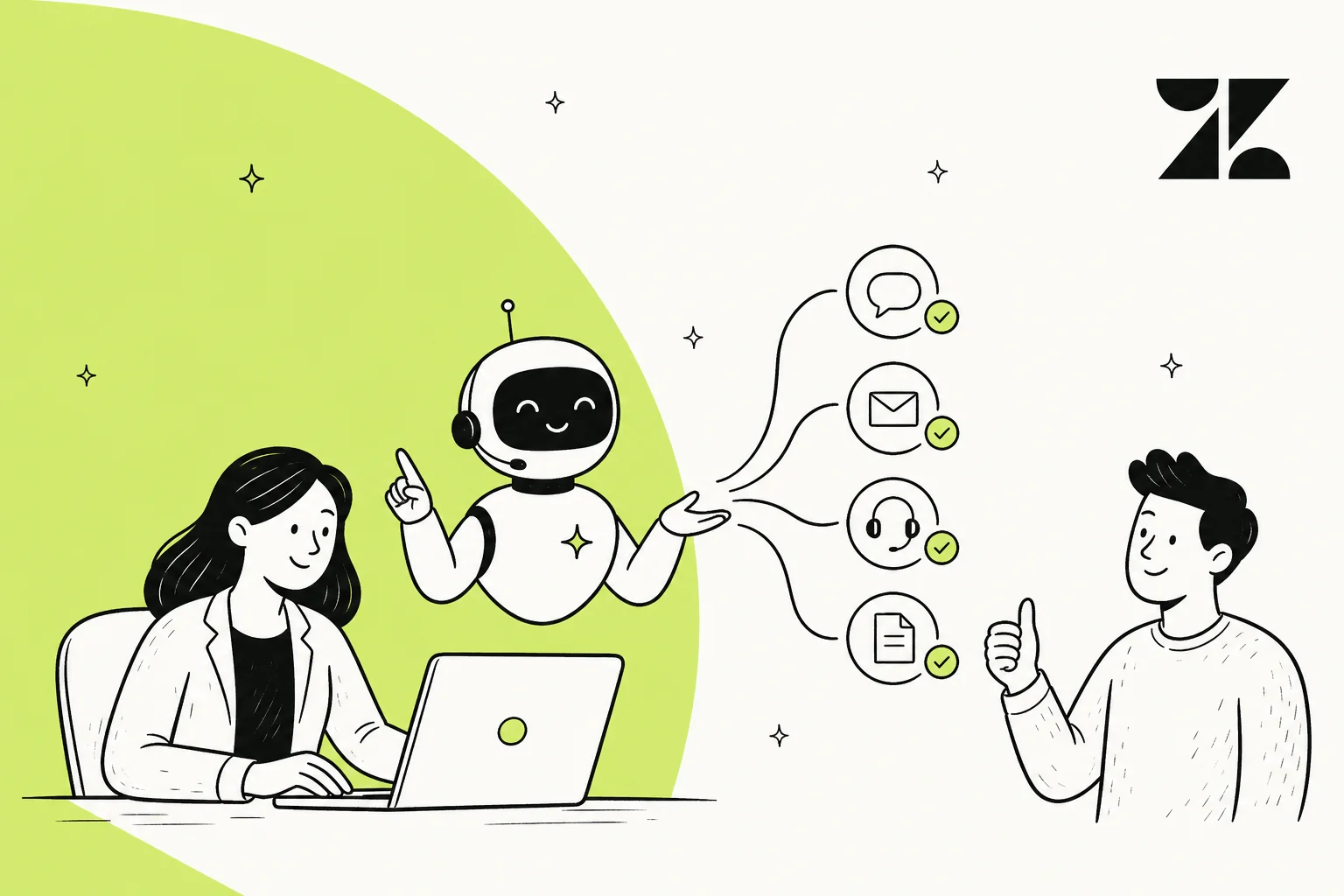 Zendesk AI agents for support resolving customer tickets end-to-end