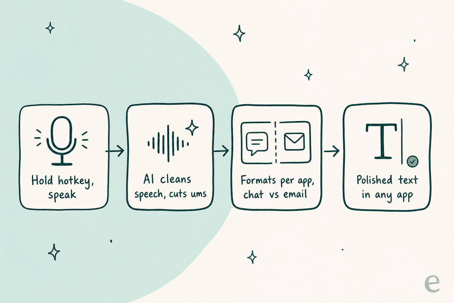 How Wispr Flow turns speech into polished text, step by step