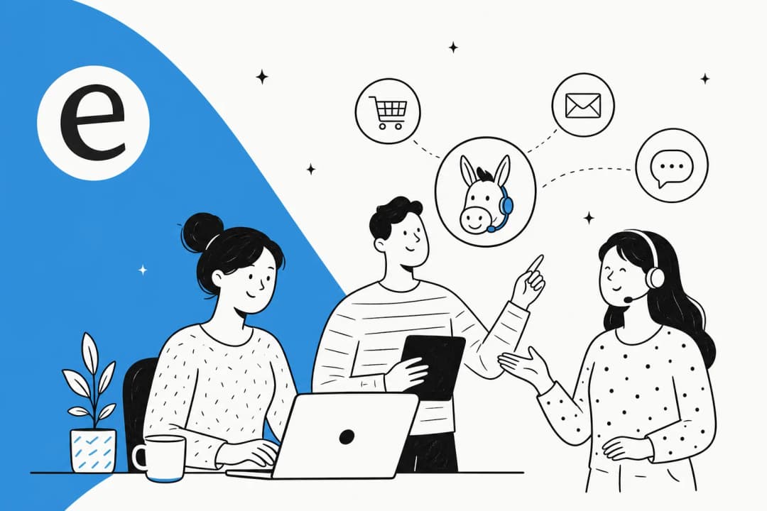 Illustration for a roundup of the best AI for ecommerce customer service in 2026