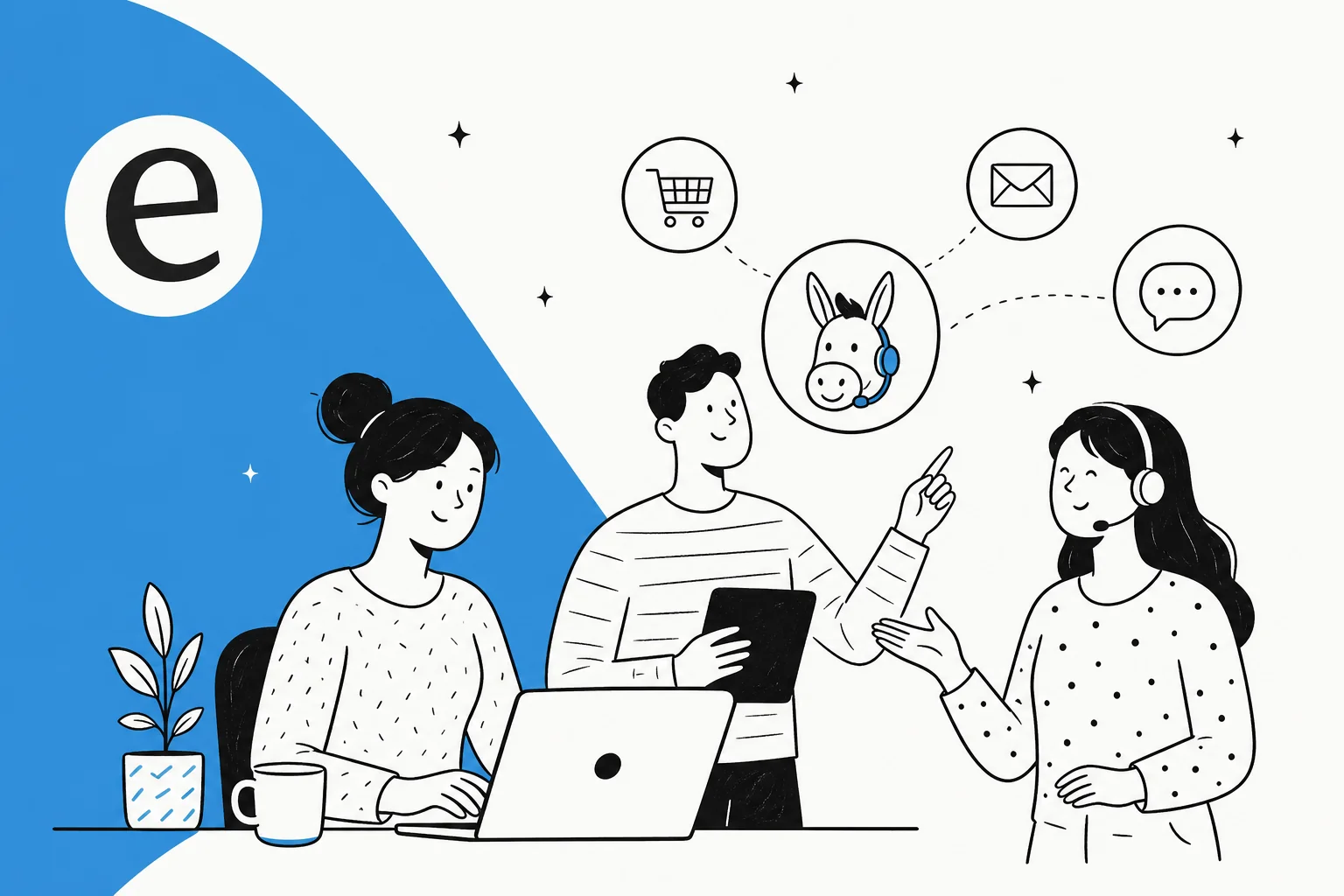 Illustration for a roundup of the best AI for ecommerce customer service in 2026