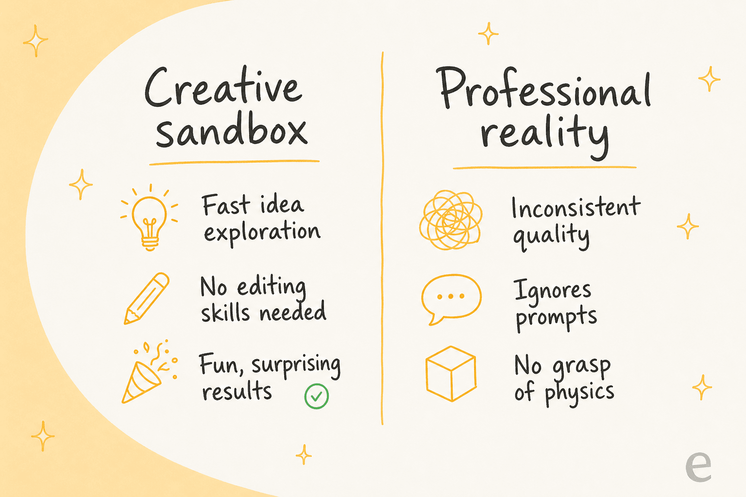 Pika AI as a creative sandbox versus its professional reality