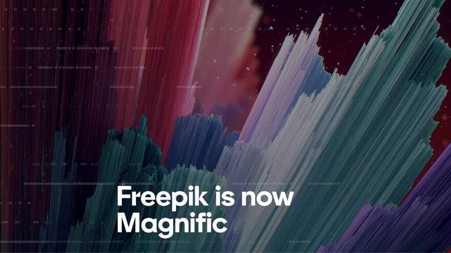 Freepik is now Magnific announcement cover, as taken from Magnific
