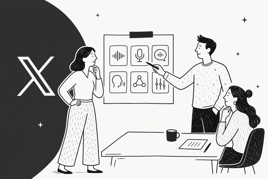 Illustration of six voice AI agent platforms as alternatives to xAI's Grok Voice Agent Builder