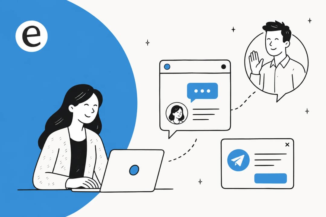 Illustration of live chat triggers firing proactive messages on a website