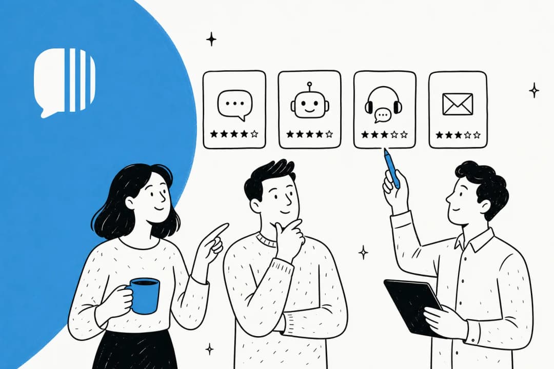 Editorial illustration comparing the best Yuma AI alternatives for ecommerce customer support